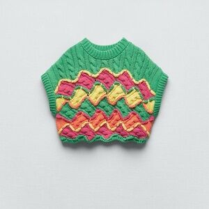 Zara Green Knit Sweater